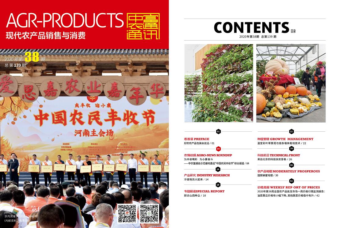總第139期《現(xiàn)代農(nóng)產(chǎn)品銷售與消費(fèi)》2020年第38期(圖1)